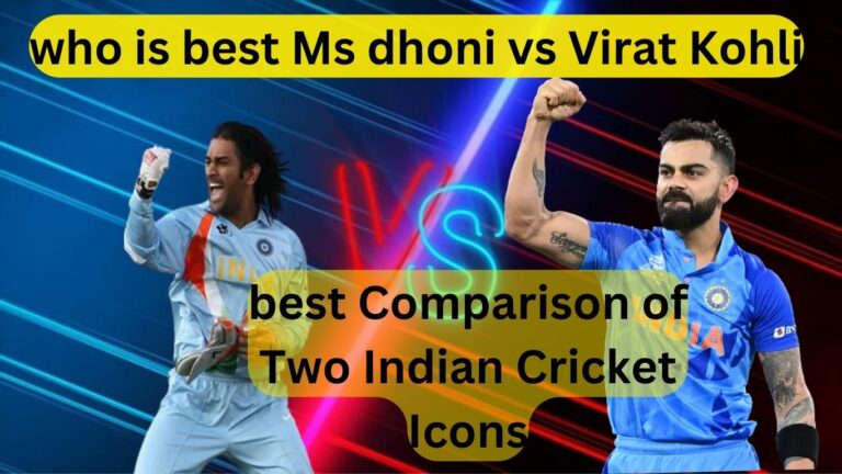 ms dhoni vs virat kohli