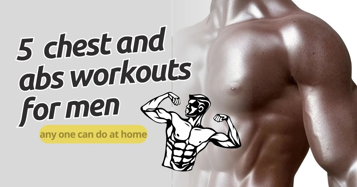 chest and abs workout at home cover