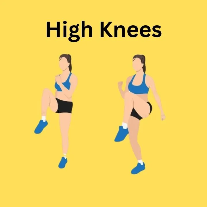 30 minutes hiit workout : High knees