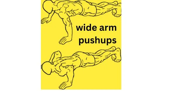  7 Best chest and abs workout at home : wide arm pushups 