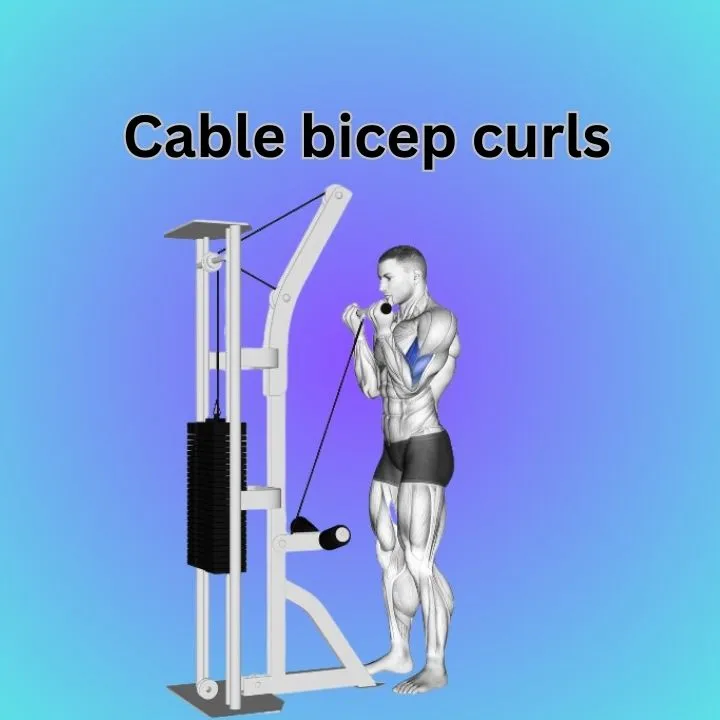 cable bicep curl , cable bicep workouts,