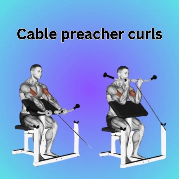  cable bicep workouts- cable preacher curls