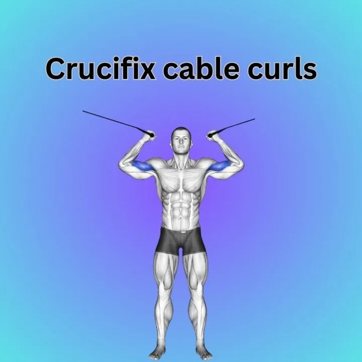 bicep workouts with cables - crucifix cable curls